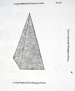 Pyramis Laterata Quadrangula Solida, Illustration from 